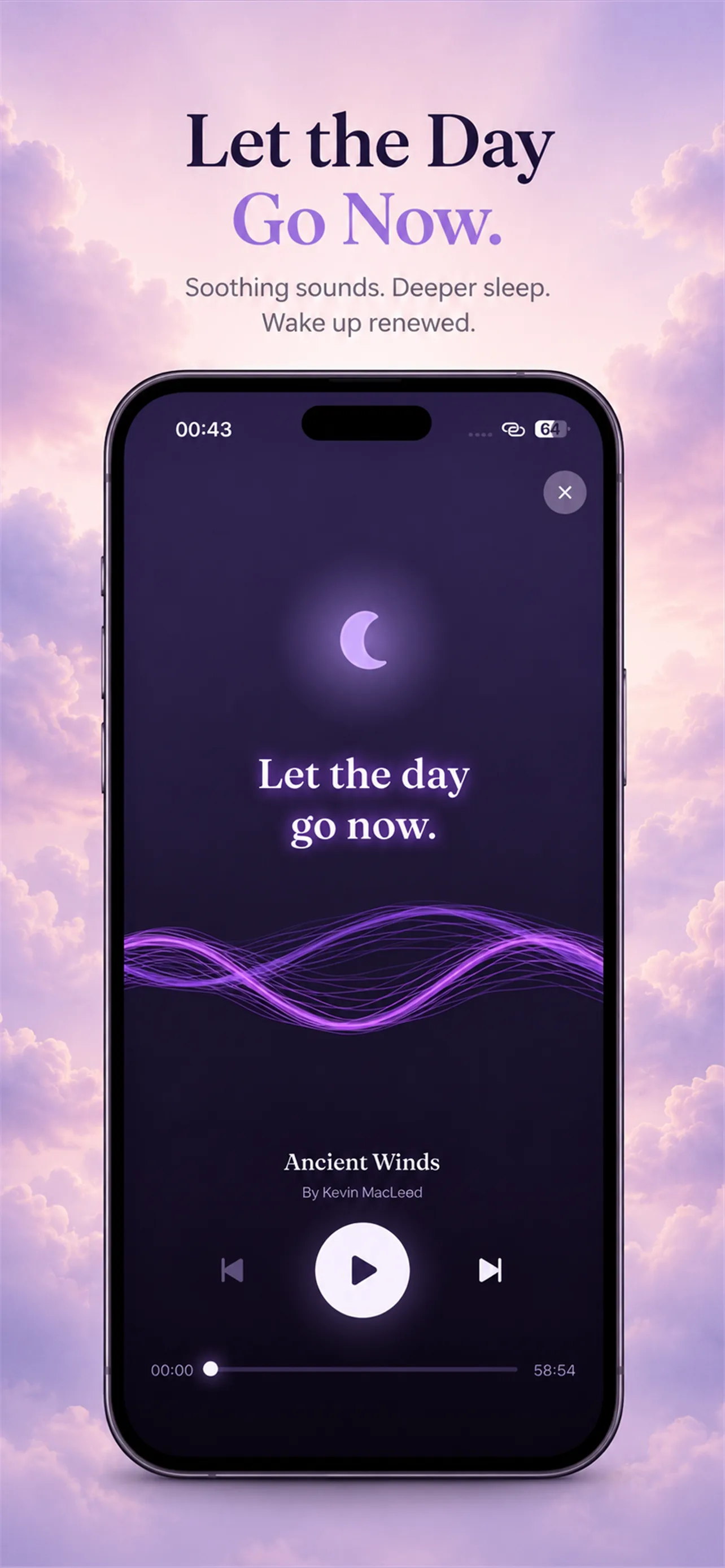 Miracley Sleep Ritual screen — Let the day go now